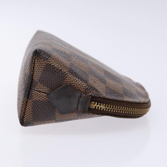 LOUIS VUITTON Damier Ebene Pochette Cosmetic PM Pouch N47516 LV Auth 136365 - Picture 5 of 16
